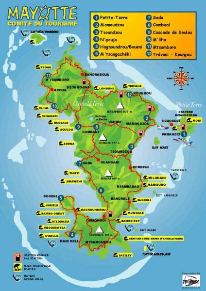 la carte de mayotte